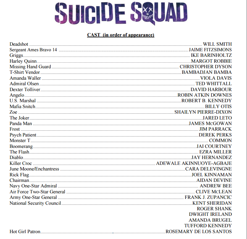 Suicide Squad, Warner Bros. 