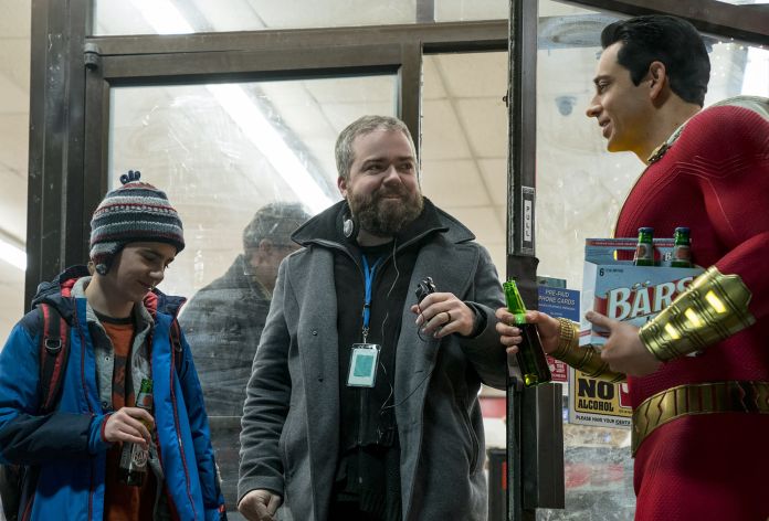 David F. Sandberg directing the convenience store scene