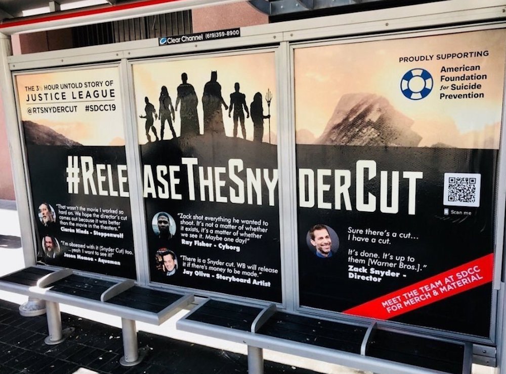 SnyderCut ‘Justice League’ Billboard Spotted at SDCC