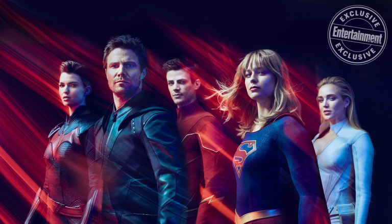 The Arrowverse heroes, Image: Entertainment Weekly