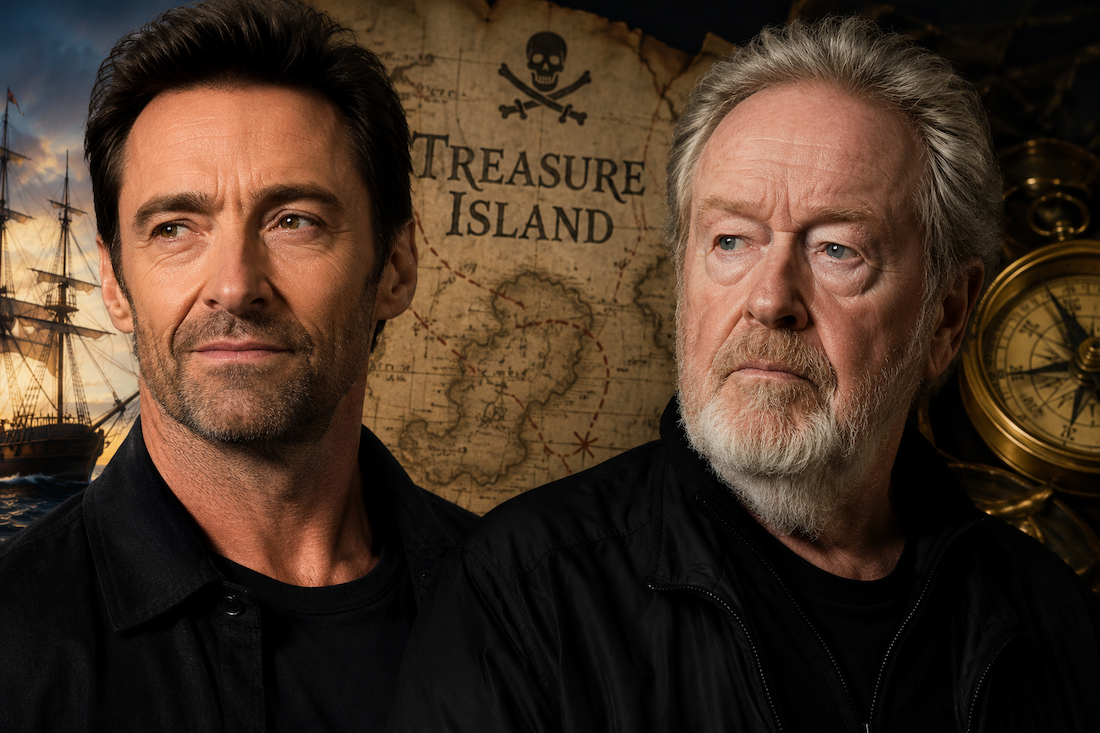 Treasure Island, Ridley Scott and Hugh Jackman